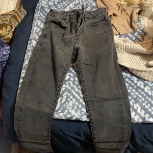 Jeggings for sale. Faded black color. Full length. 00 size. Aeropostale jeans.